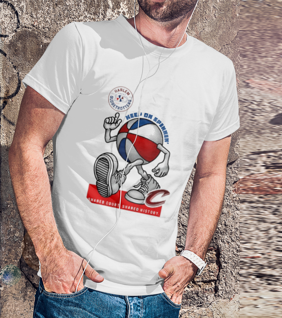 Cleveland Cavaliers Keep On Spennim Shared Court Shared History Basketball T-Shirt