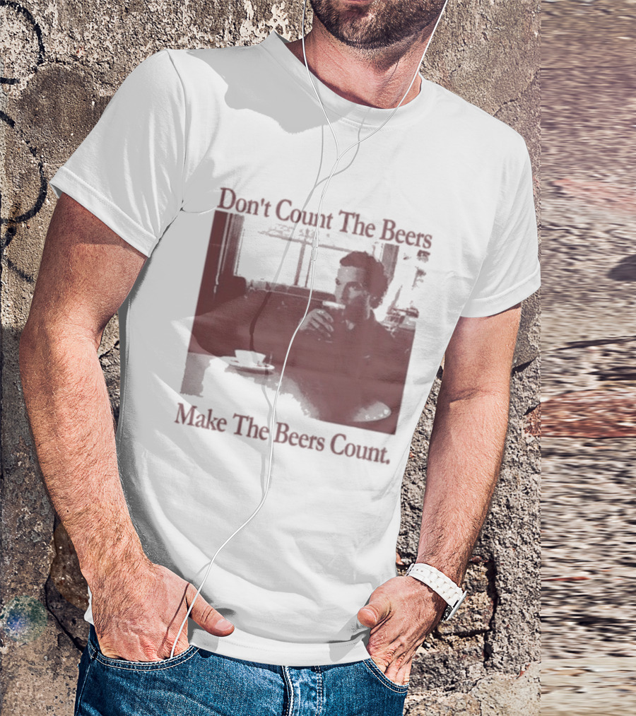Don't Count The Beers Make The Beers Count Vintage Style Gentlemen T-Shirt