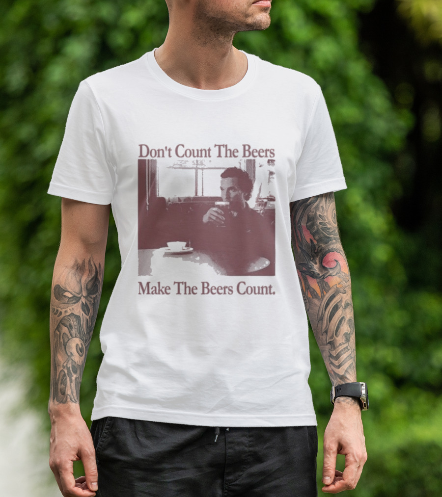Don't Count The Beers Make The Beers Count Vintage Style Gentlemen T-Shirt