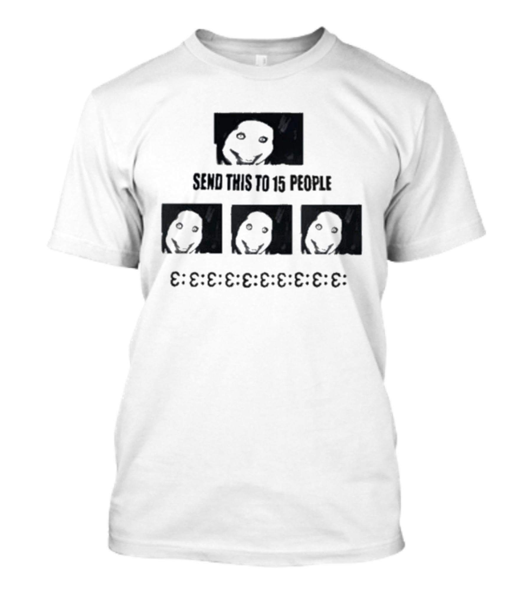 Top Send This To 15 People Jeff The Killer Creepy Smiley Faces T-Shirt