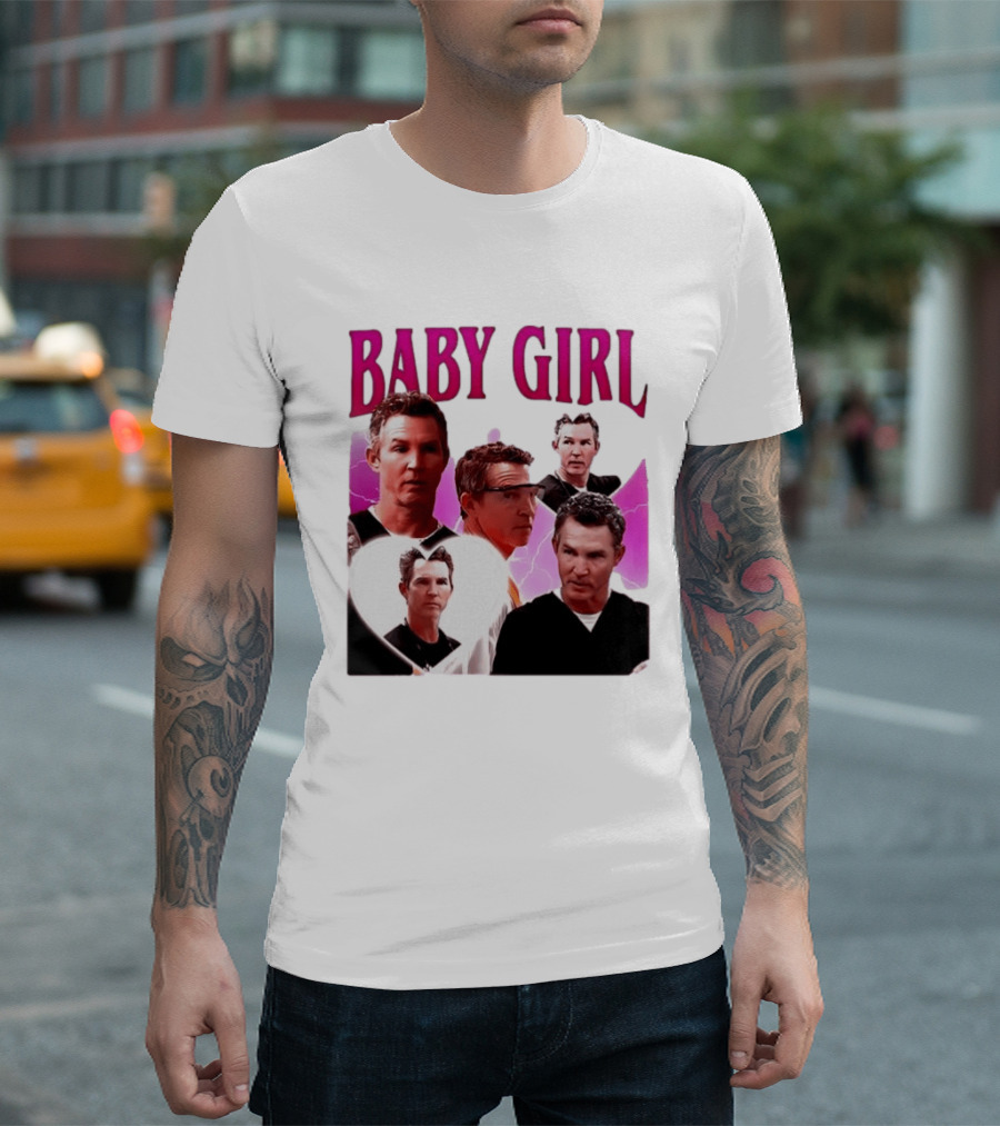 BABY GIRL Dr. Jack Abbot Collage Fashion Trend T-Shirt
