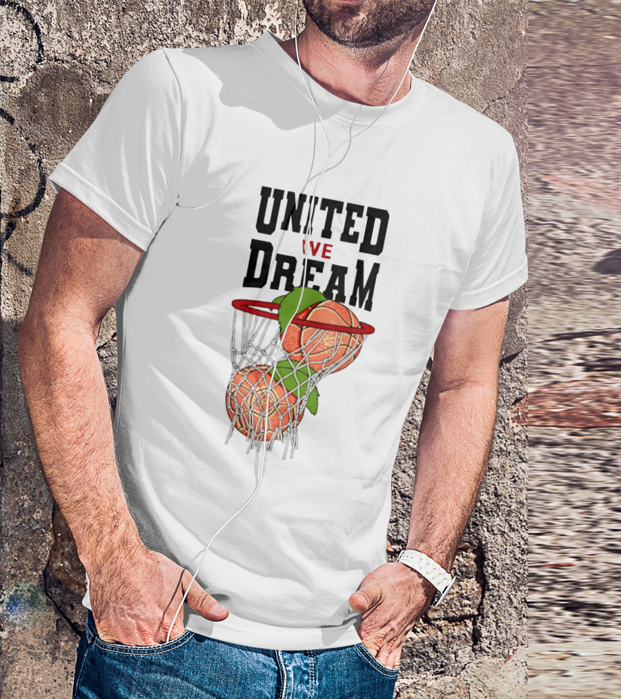 United We Dream Basketball Peach In Net 2026 T-Shirt
