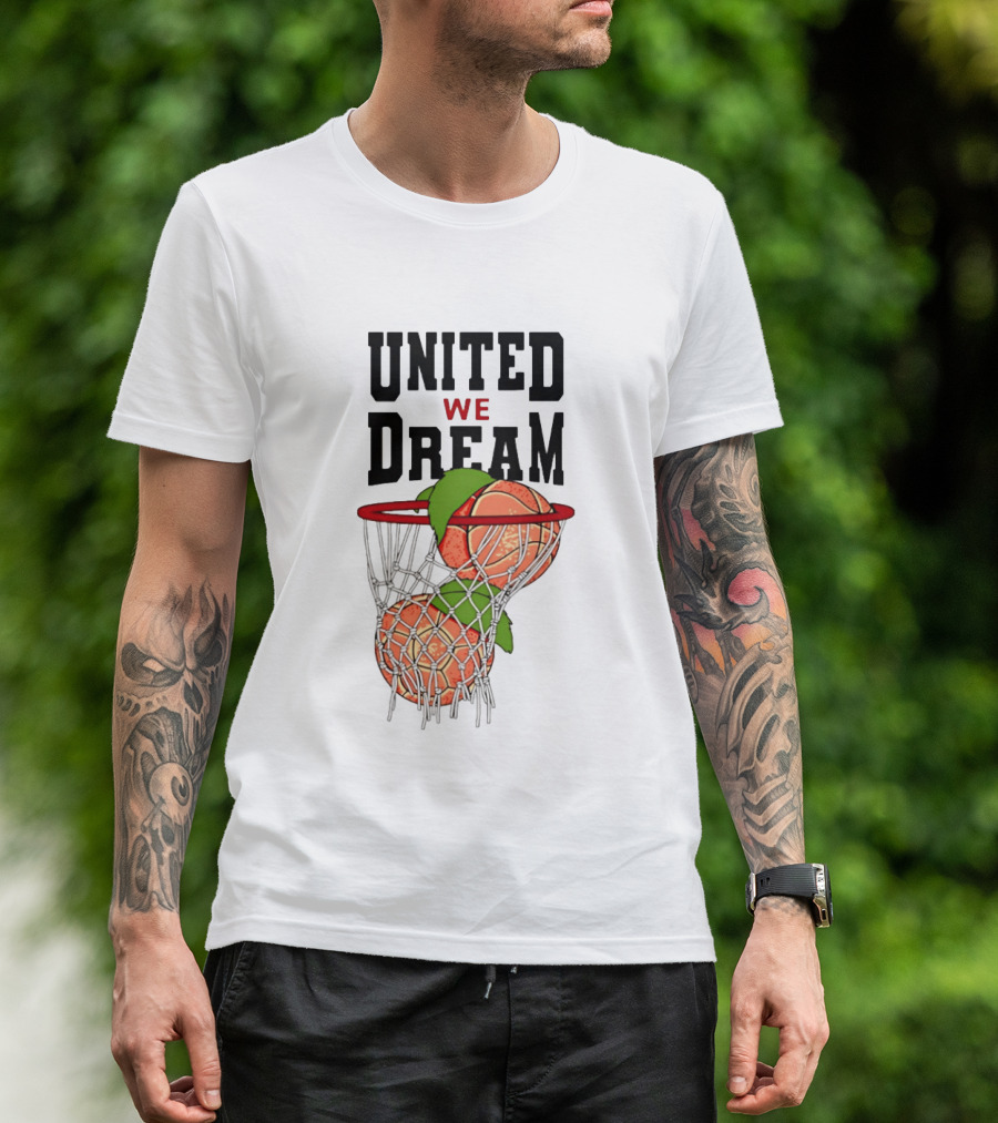 United We Dream Basketball Peach In Net 2026 T-Shirt