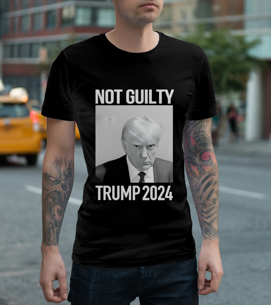 Not Guilty Donald Trump 2024 Campaign T-Shirt