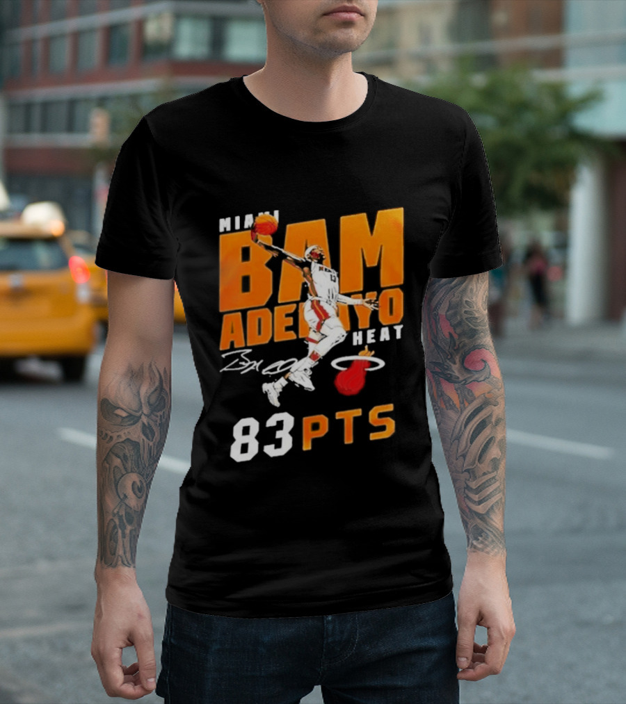 Miami Heat Bam Adebayo 83 Points Celebration T-Shirt