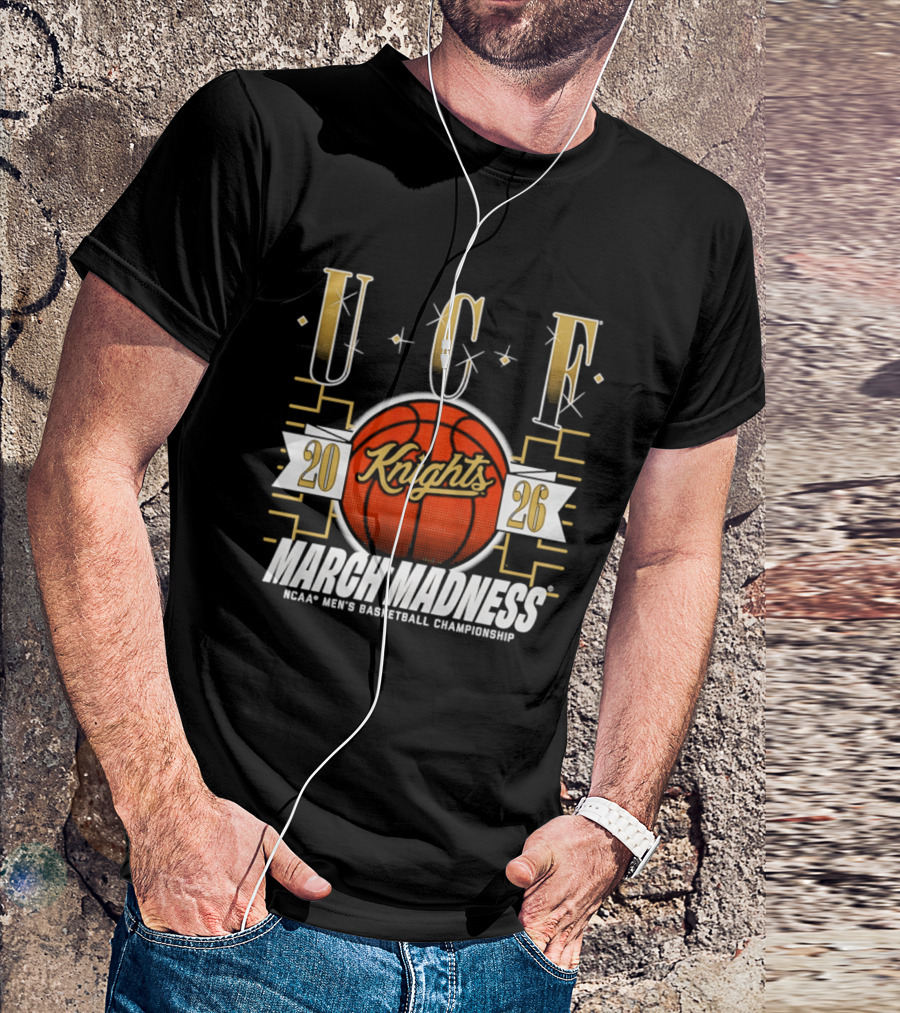 UCF Knights 2026 March Madness NCAA Men's Basketball Championship T-Shirt