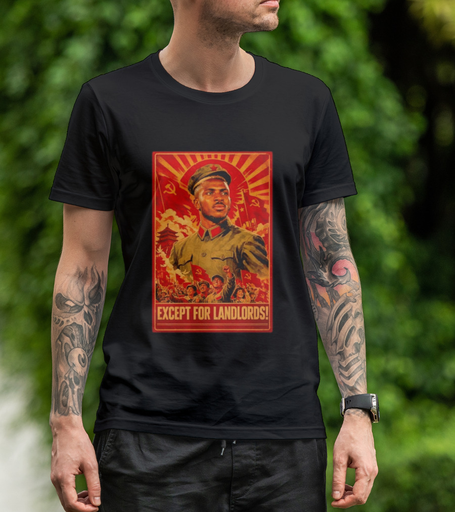 Victor Osimhen Propaganda Style Except For Landlords T-Shirt