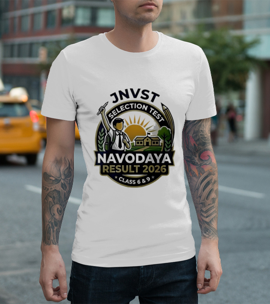 JNVT Selection Test Navodaya Result 2026 Class 6 And 9 T-Shirt