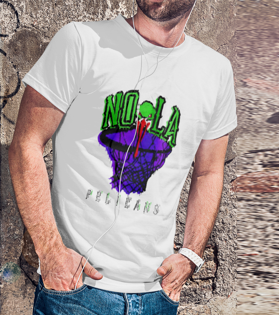 NOLA Pelicans Fest 2026 Basketball Hoop Alien T-Shirt