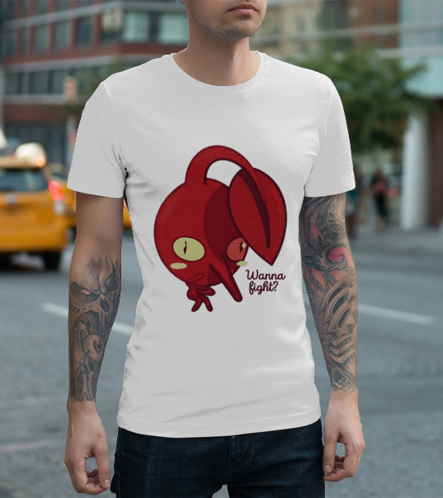 Red Pikmin Wanna Fight Video Game T-Shirt