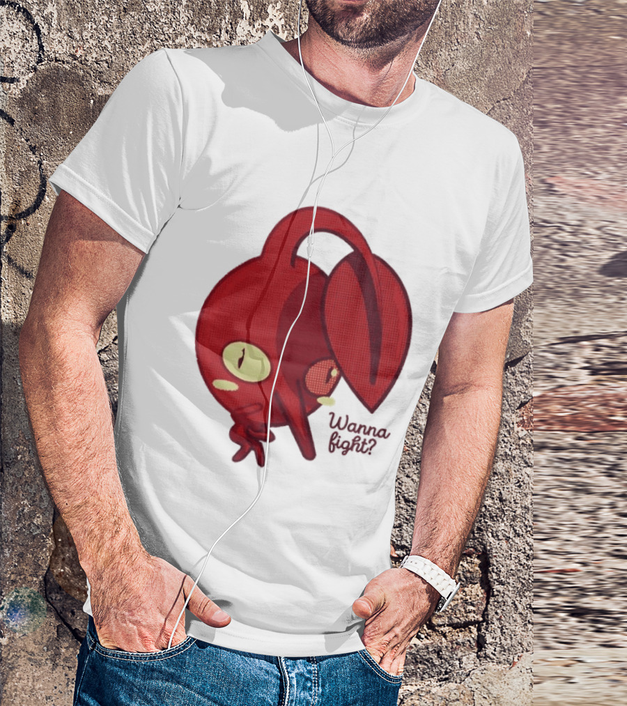 Red Pikmin Wanna Fight Video Game T-Shirt