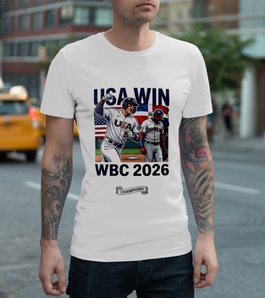 USA Win Over Dominican WBC 2026 Champions T-Shirt