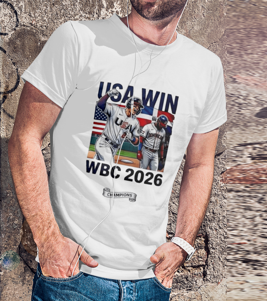 USA Win Over Dominican WBC 2026 Champions T-Shirt