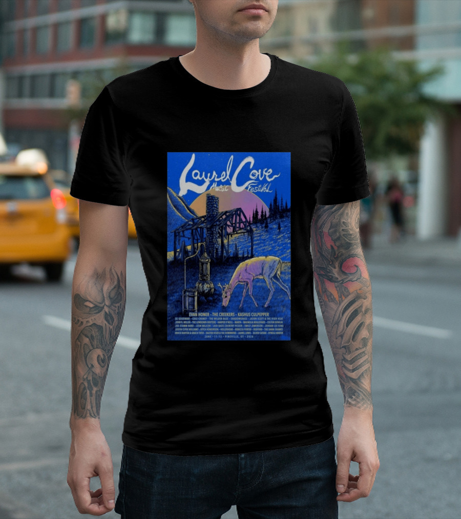 Laurel Cove Music Festival 2026 Evan Honer The Creekers Kashus Culpepper T-Shirt