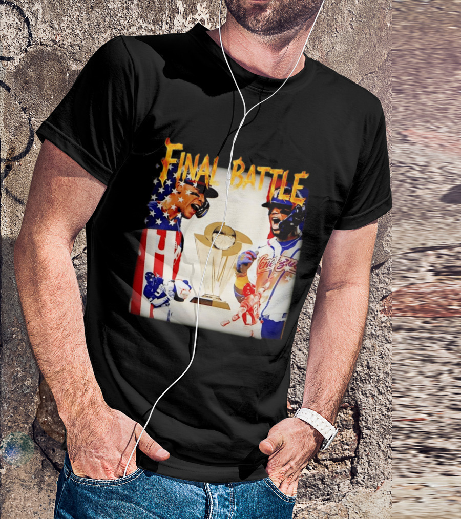 Final Battle USA Venezuela World Baseball Classic 2026 Championship Showdown T-Shirt