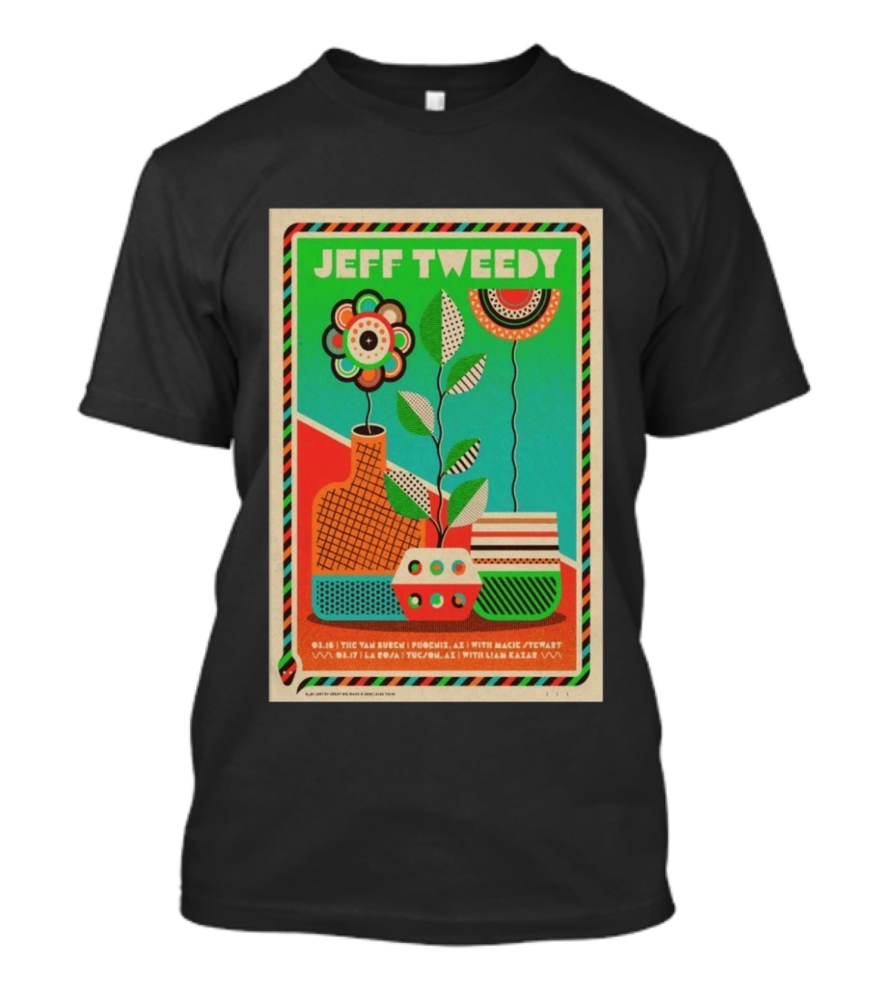 Jeff Tweedy La Rosa Tucson March 17 2026 With Liam Kazar T-Shirt