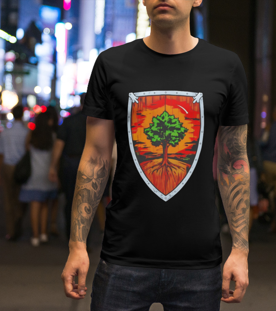Ser Duncan The Tall Shield Tree Green Warrior Crest T-Shirt