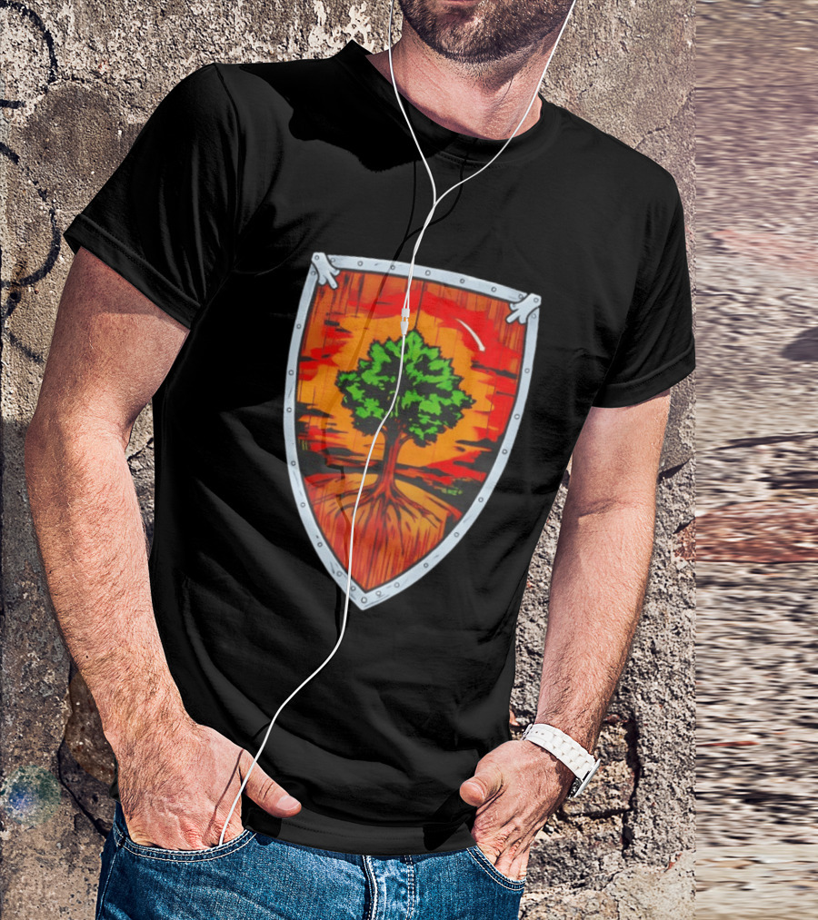 Ser Duncan The Tall Shield Tree Green Warrior Crest T-Shirt