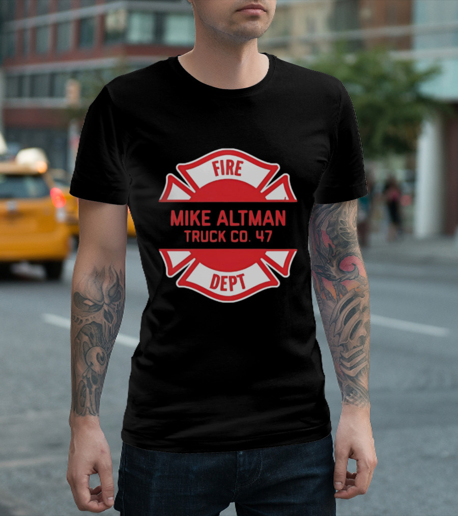 Chicago Fire Dept Mike Altman Truck Co 47 T-Shirt