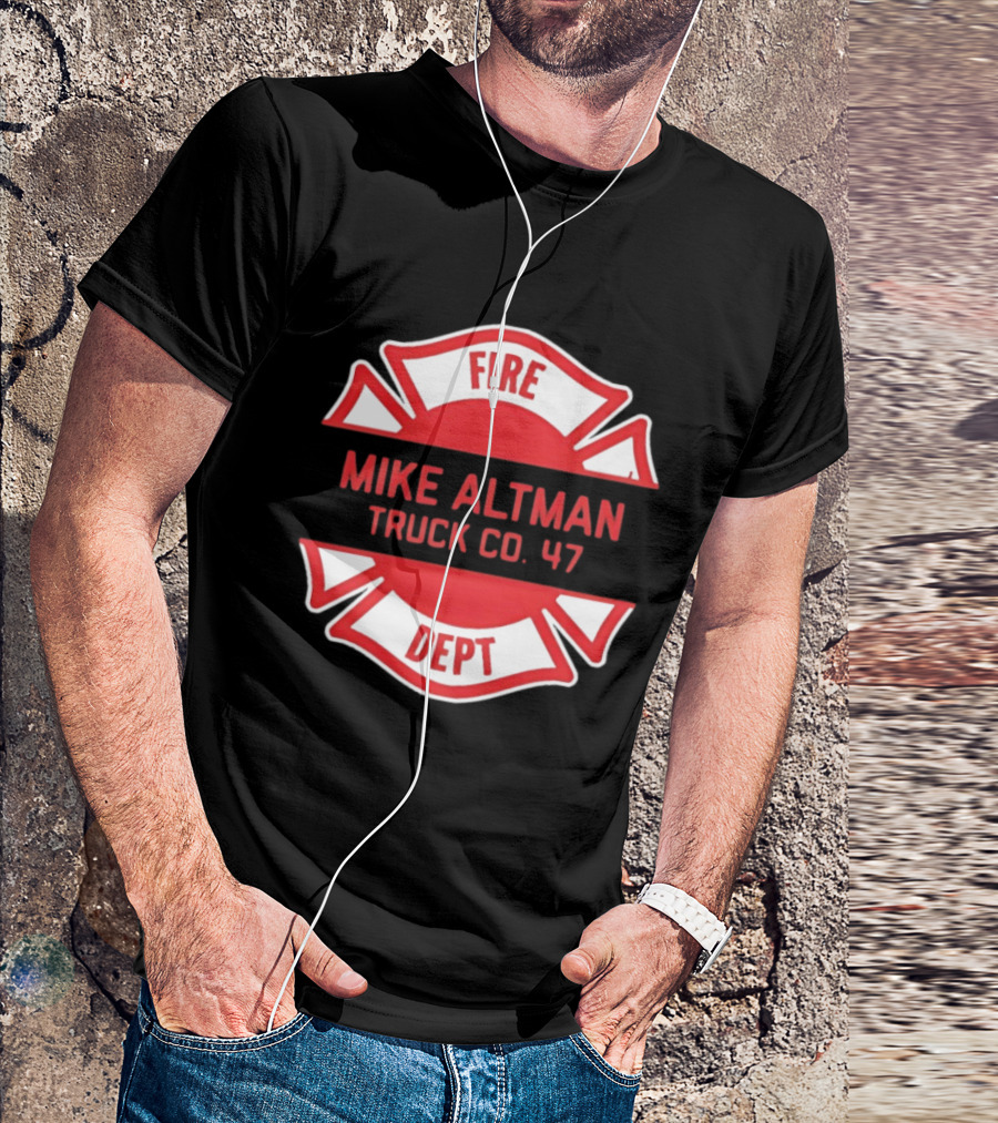 Chicago Fire Dept Mike Altman Truck Co 47 T-Shirt