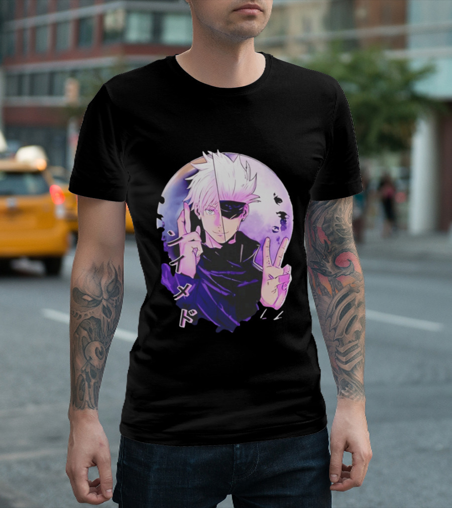 Gojo Satoru Jujutsu Kaisen Mystical Warrior Moon Anime Aesthetic T-Shirt