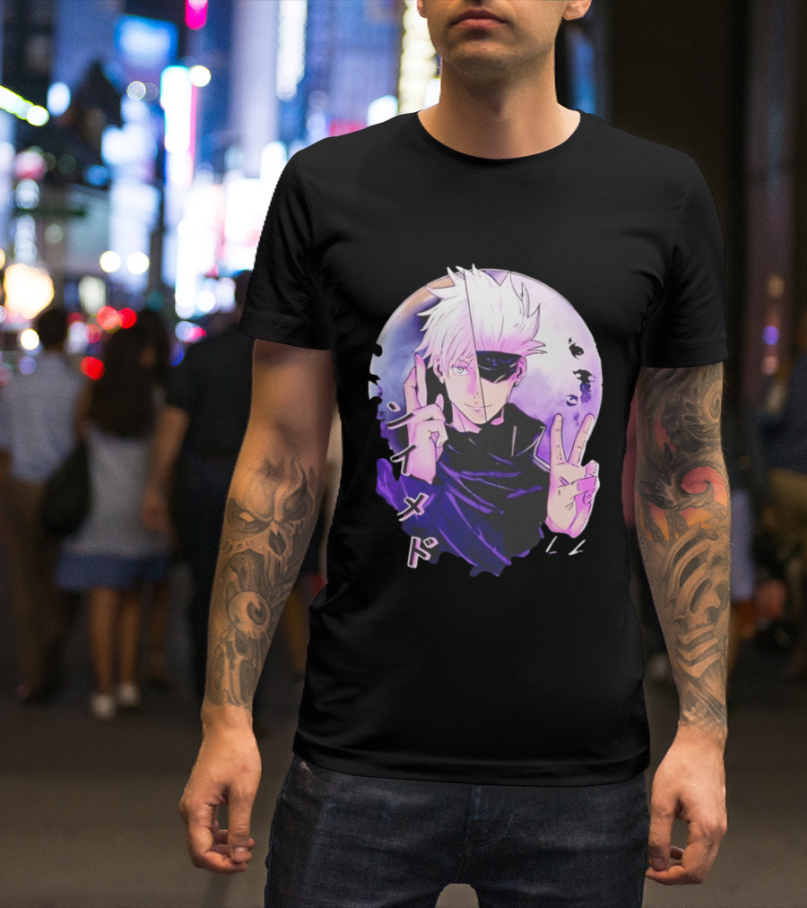 Gojo Satoru Jujutsu Kaisen Mystical Warrior Moon Anime Aesthetic T-Shirt