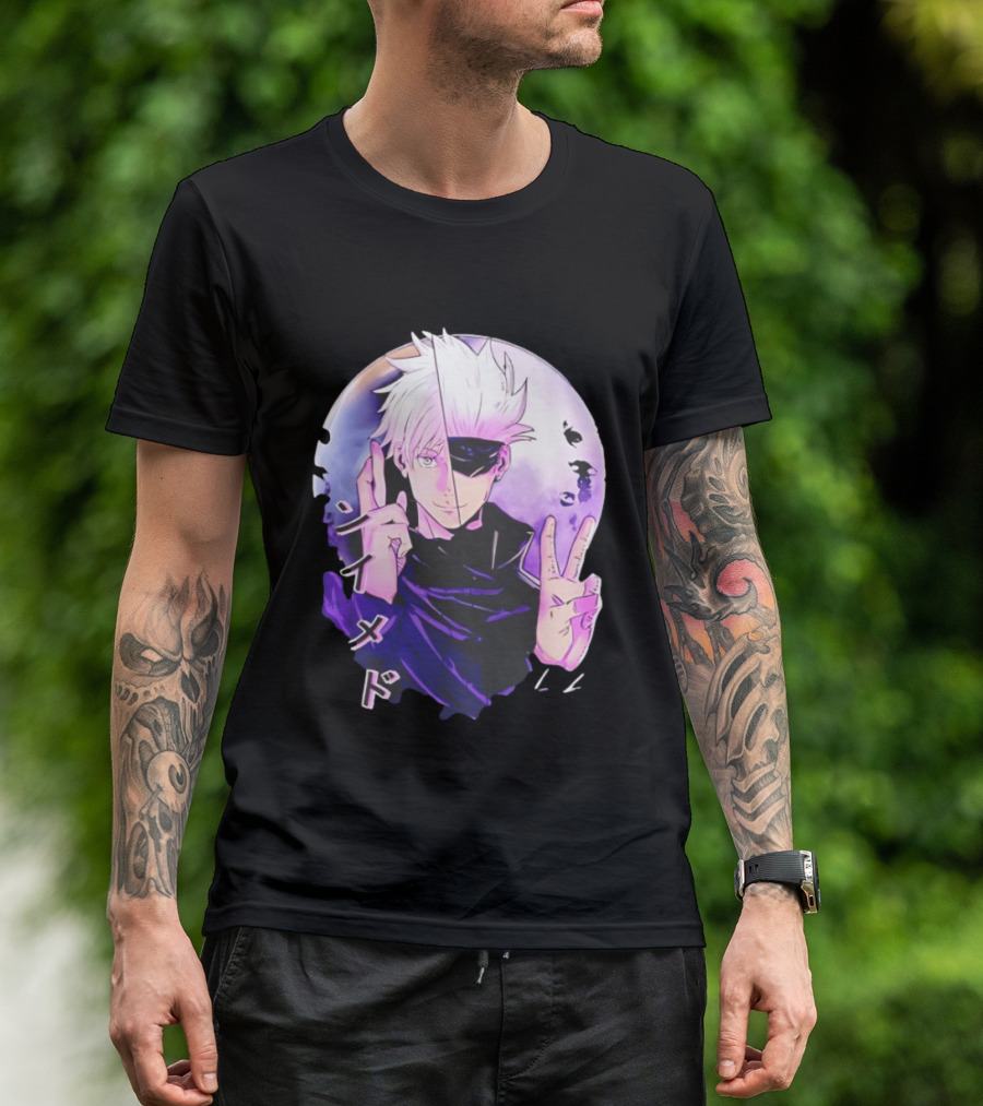 Gojo Satoru Jujutsu Kaisen Mystical Warrior Moon Anime Aesthetic T-Shirt