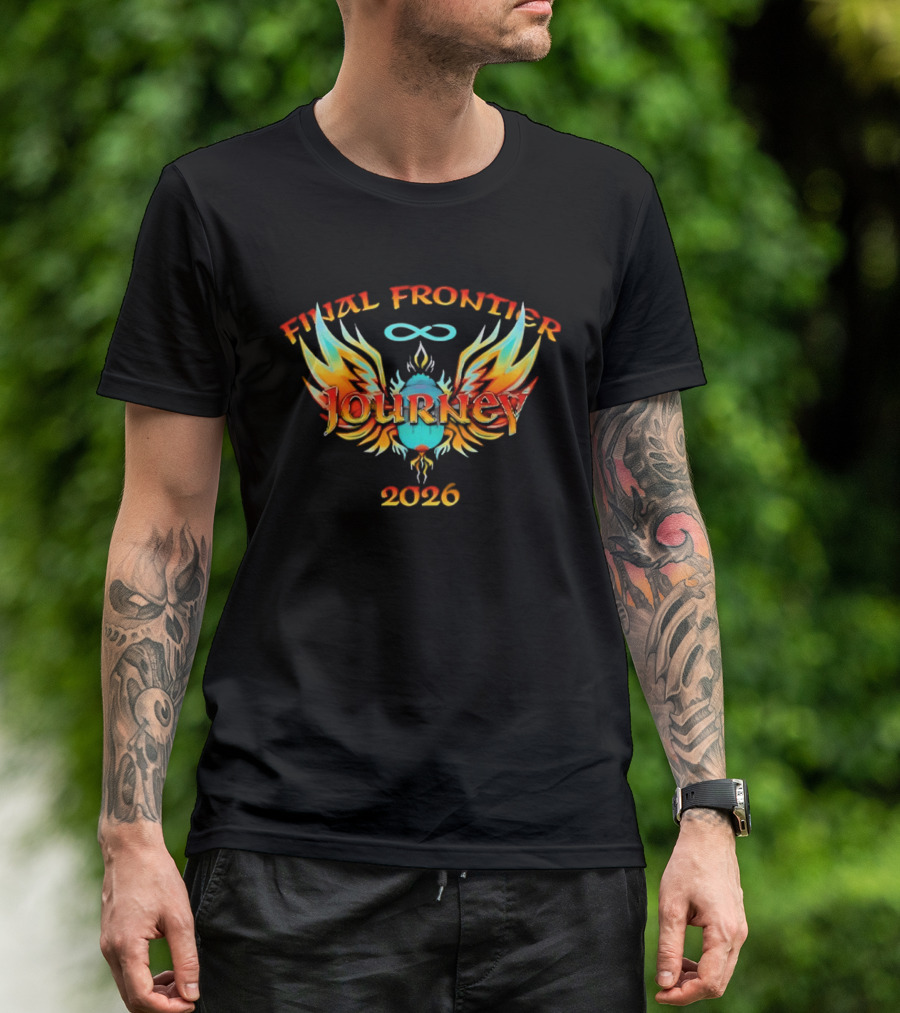 Journey Final Frontier 2026 Infinity Wings Flame T-Shirt