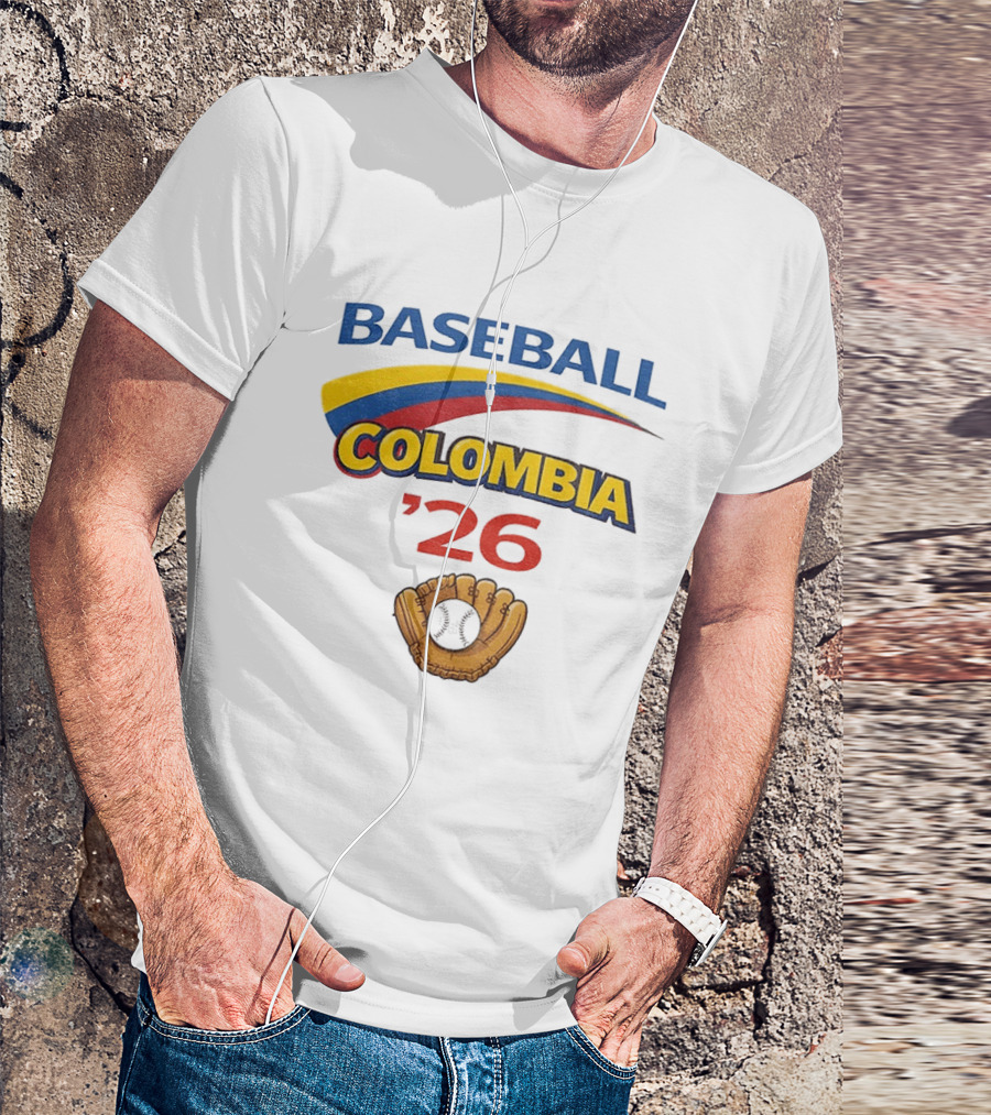 Colombia Baseball Classic 2026 '26 Glove And Ball T-Shirt