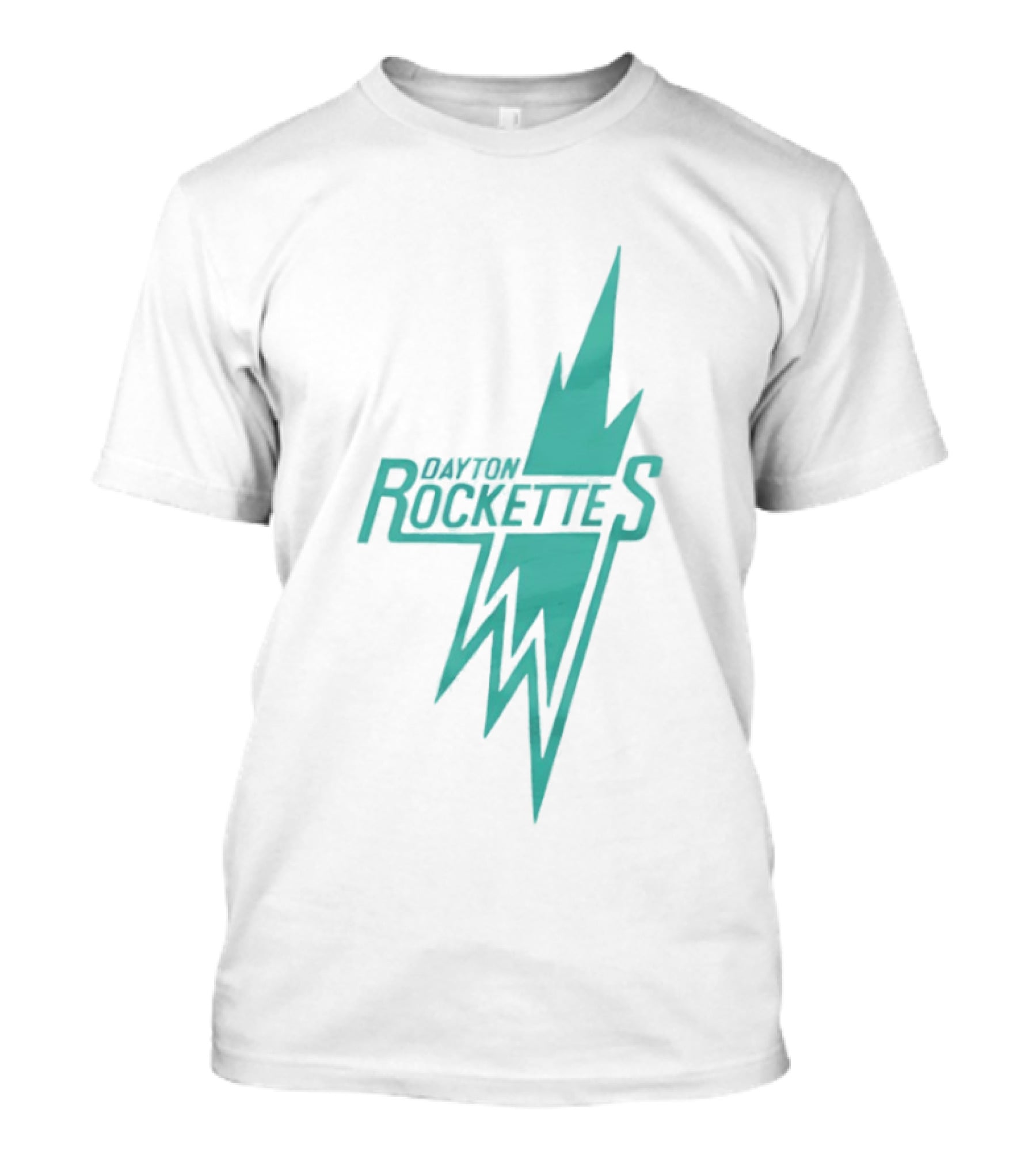Dayton Rockettes Women's Professional Basketball League Retro Lightning Bolt T-Shirt
