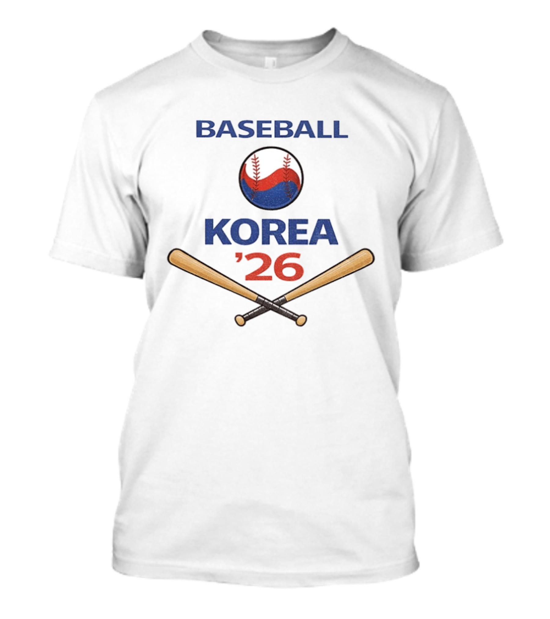 Korea 2026 World Baseball Classic Bat Crossball T-Shirt