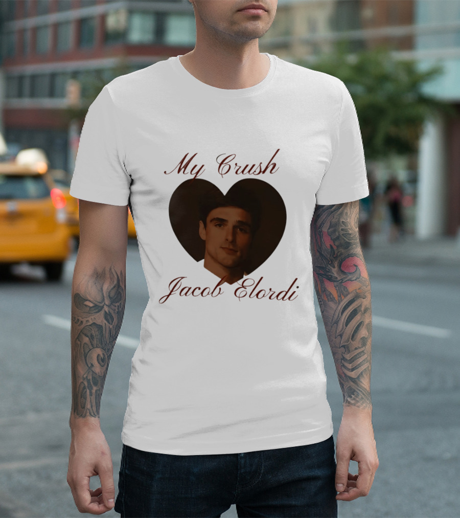 My Crush Jacob Elordi Heart T-Shirt