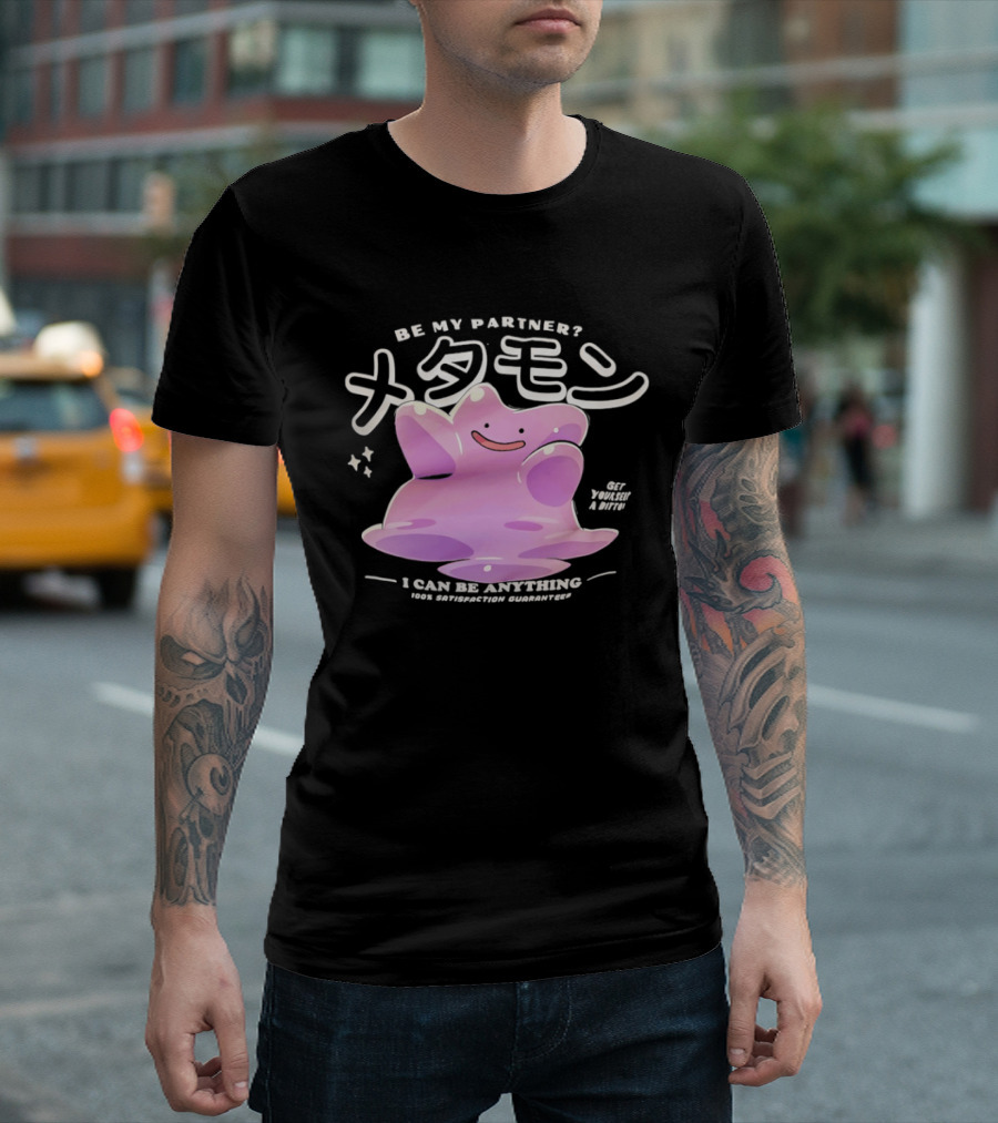 Pokemon Ditto Be My Partner I Can Be Anything Transformation T-Shirt