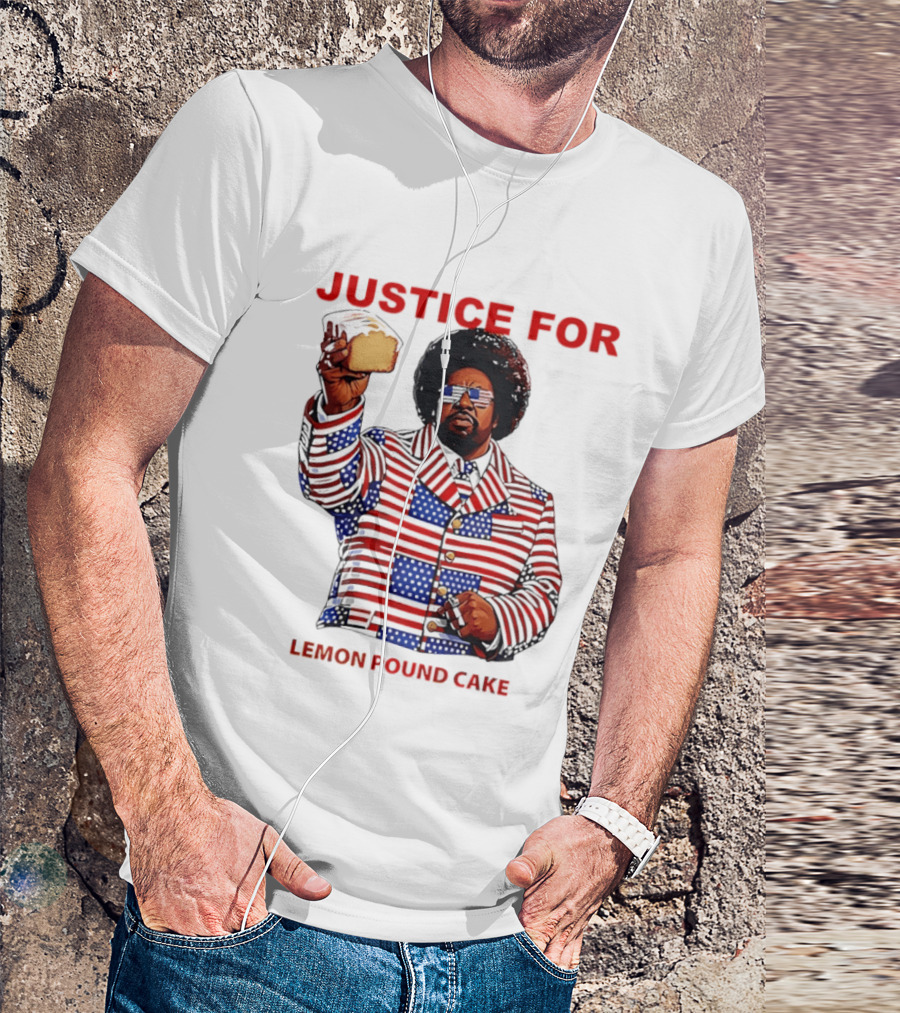 Justice For Lemon Pound Cake Afroman Stars And Stripes Suit T-Shirt