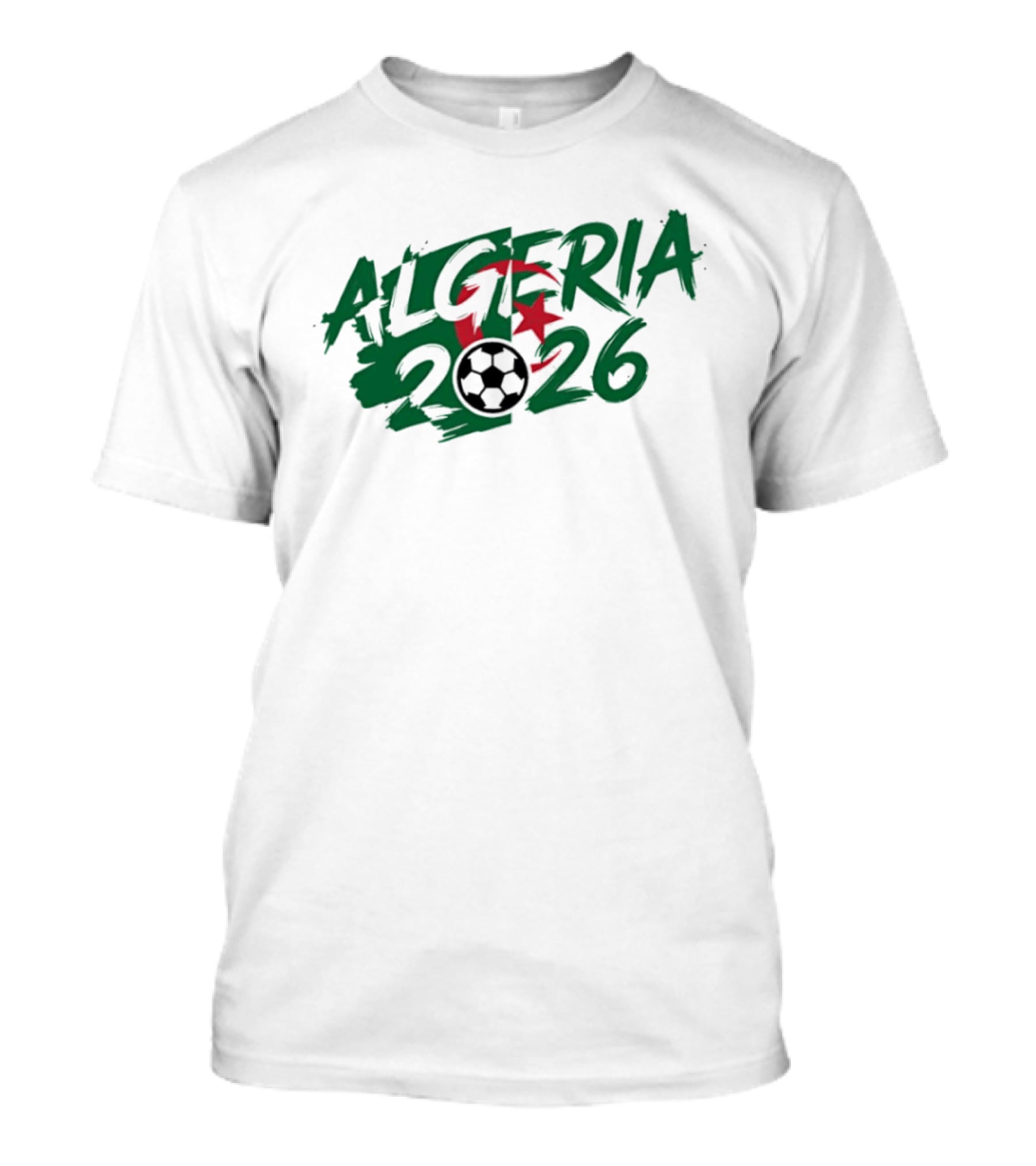 Algeria 2026 Soccer Star Crescent And Ball T-Shirt