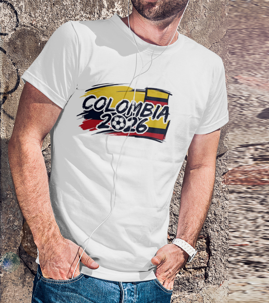 Colombia 2026 World Cup National Team Soccer Flag T-Shirt