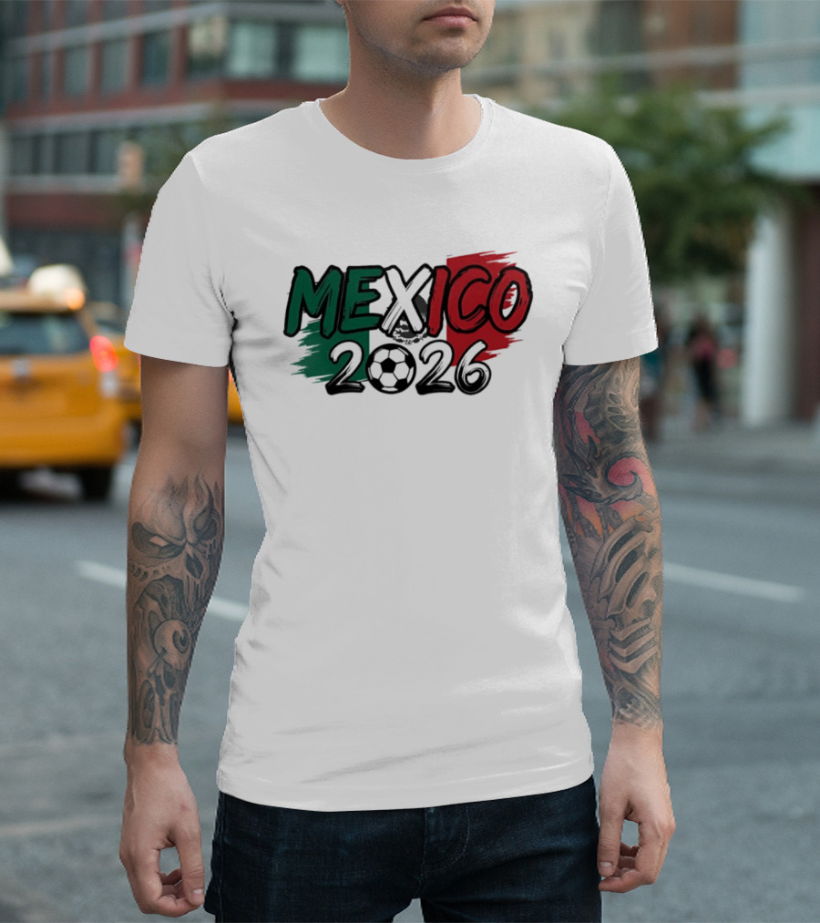 Mexico 2026 Soccer Fan Celebration National Team T-Shirt