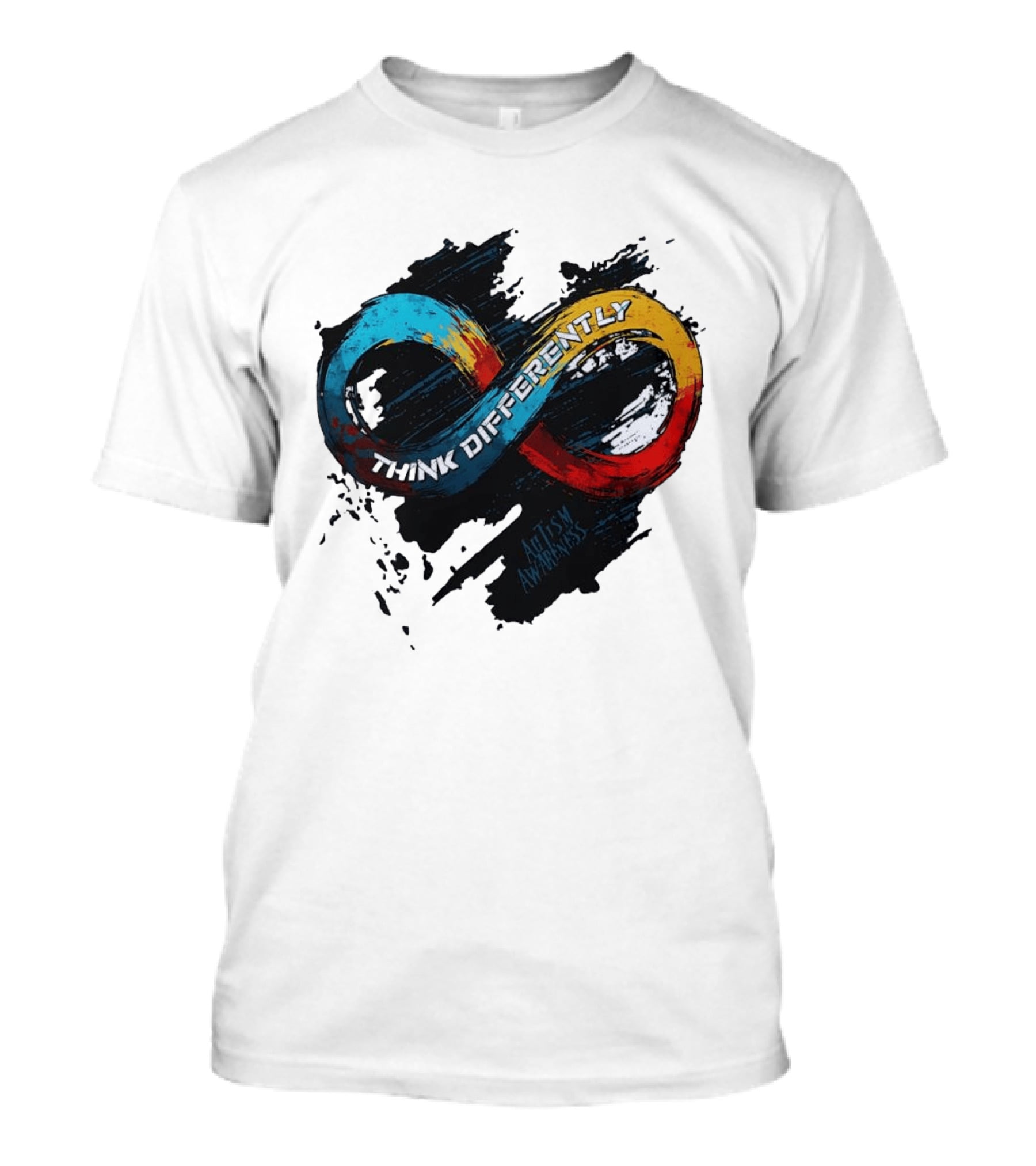 Think Differently Infinity Symbol Autism Awareness T-Shirt