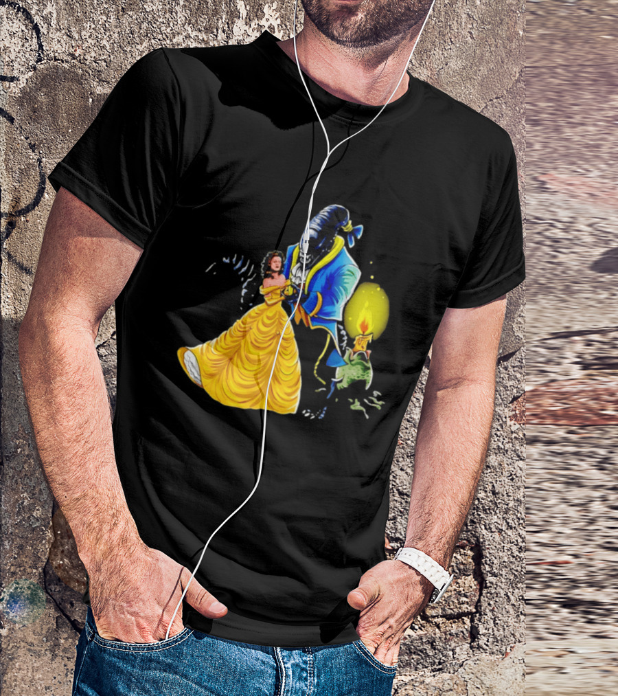 Belle Beauty And The Xenomorph Alien Monster Dance Candelabra T-Shirt