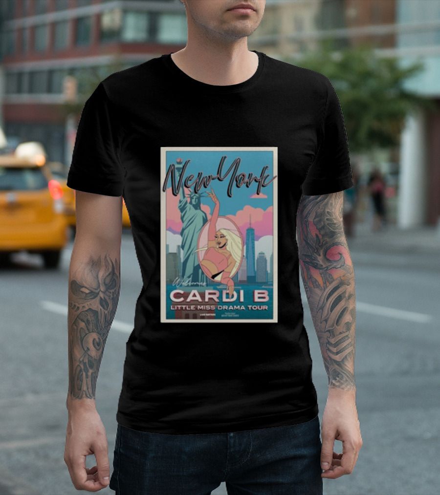 New York Cardi B Little Miss Drama Tour 2026 Madison Square Garden March 26 2026 T-Shirt