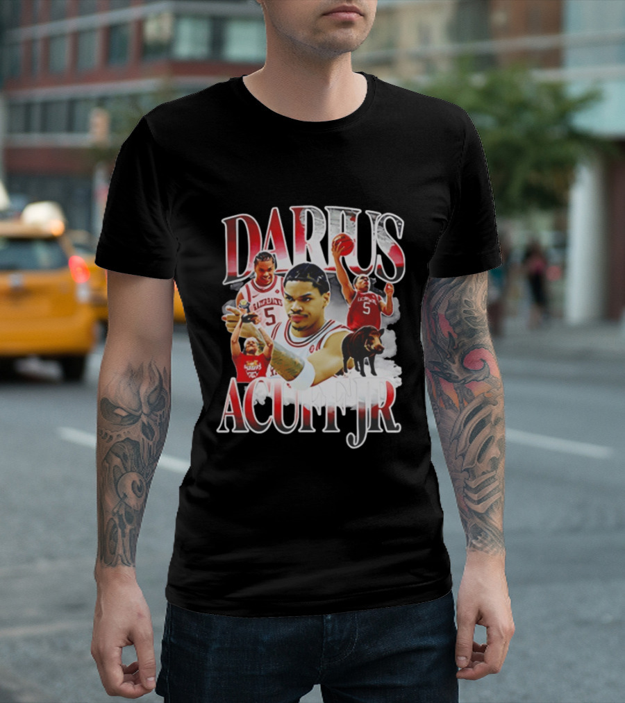 Darus Acuff Jr Arkansas Razorbacks Basketball Player Highlights T-Shirt