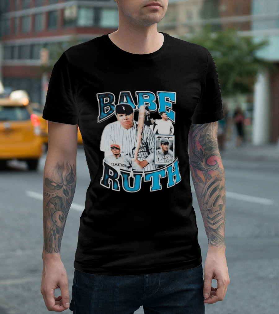 Babe Ruth New York Yankees Iconic Baseball Legend T-Shirt