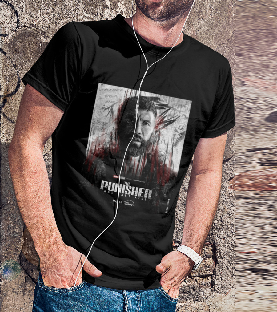 The Punisher One Last Kill Marvel Television Frank Castle May 12 Disney Plus T-Shirt