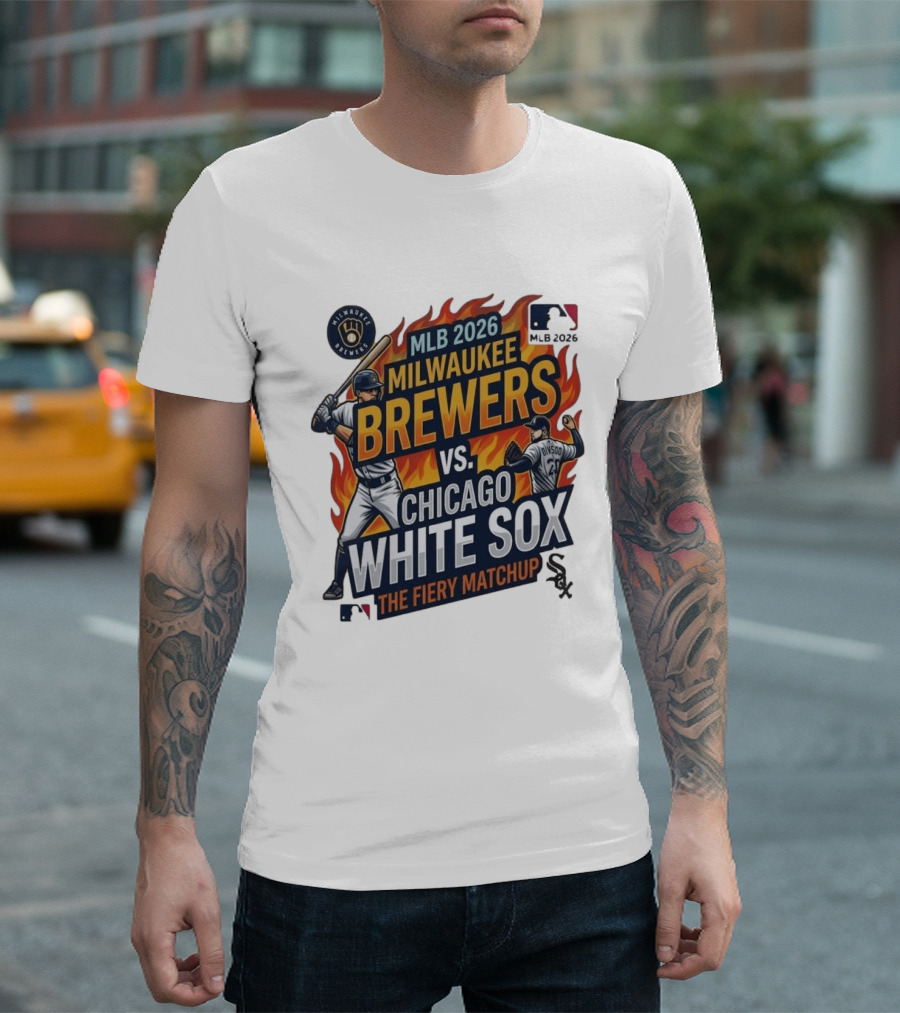MLB 2026 Milwaukee Brewers Vs Chicago White Sox The Fiery Matchup T-Shirt