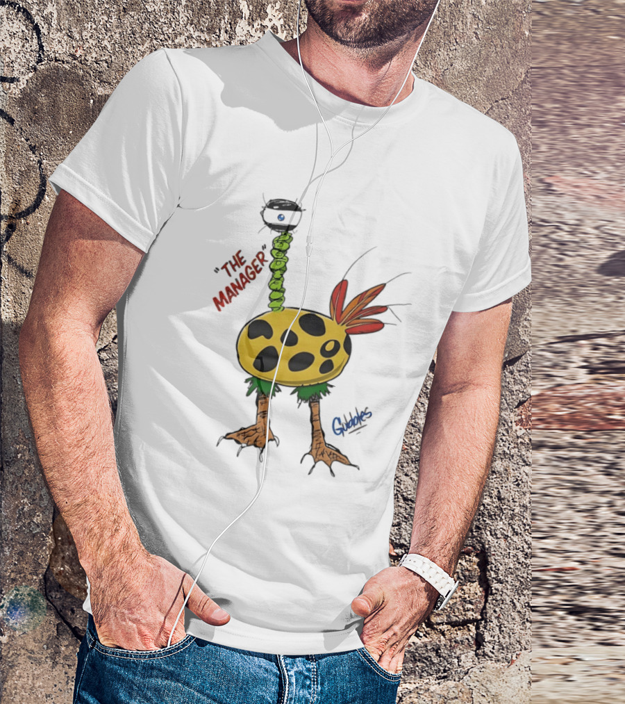 The Manager Gobbles Quirky Creature Art With Playful T-Shirt