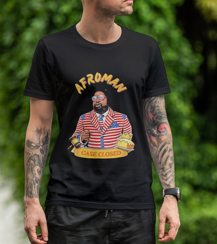 Afroman Case Closed Patriotic Suit Lemon Pound Cake Free Speech T-Shirt