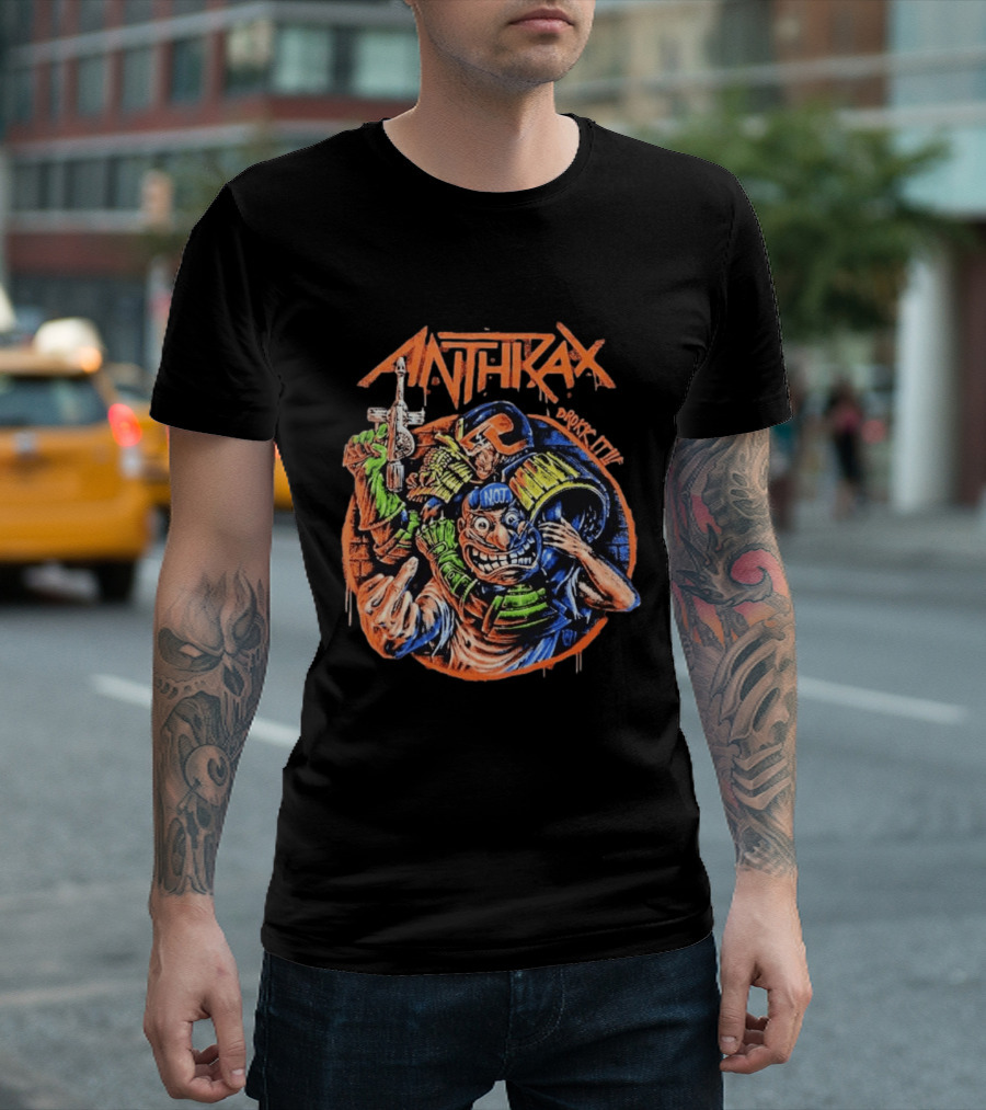Anthrax Australia 2026 Tour The Not Man Robocop Drokk It T-Shirt