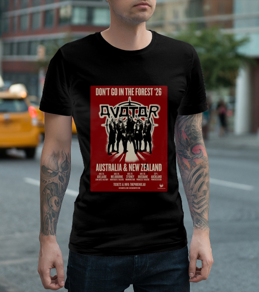 Avatar Band Don't Go In The Forest 2026 Tour Australia New Zealand Dates T-Shirt