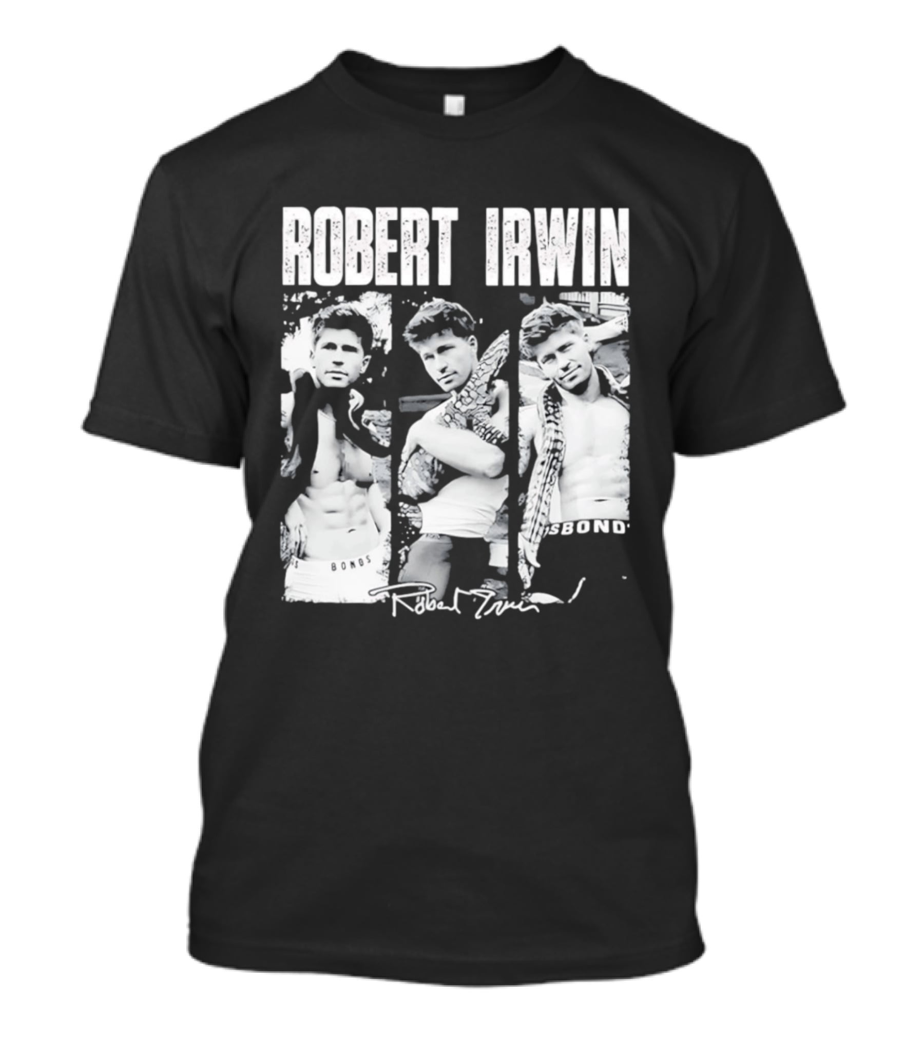 Robert Irwin Animal Wildlife Bonds Crocodile And Signature T-Shirt