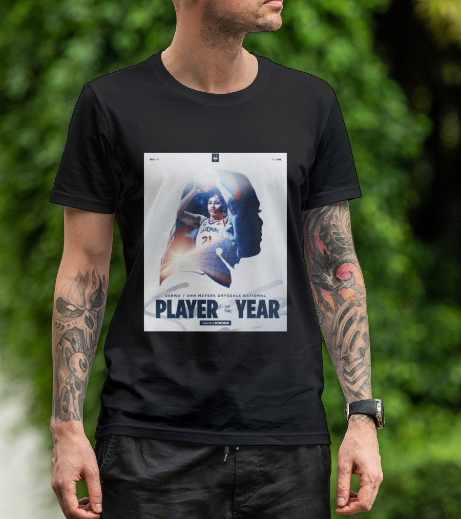 Sarah Strong UConn USBWA Ann Meyers Drysdale National Player Of The Year 2026 T-Shirt